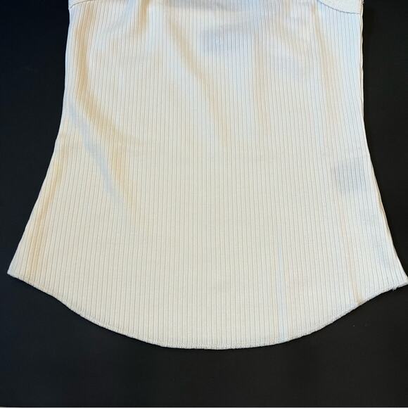 WSLY BANDIER Bleecker Ribbed straight neck Camo small Bone - Picture 3 of 7